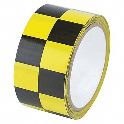 Floor Tape Black/Yellow 2 inx54 ft Roll