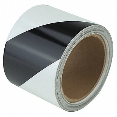 Floor Tape Black/White 3 inx30 ft Roll