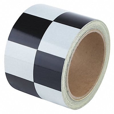 Floor Tape Black/White 3 inx30 ft Roll