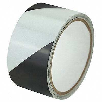 Floor Tape Black/White 2 inx15 ft Roll