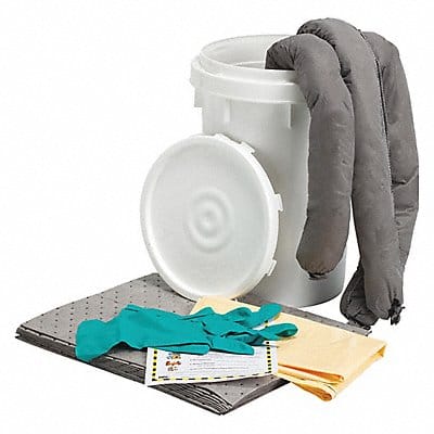 Spill Kit Bucket Universal 9 gal 18 H