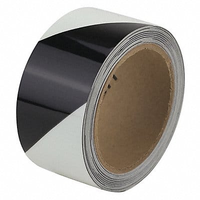Floor Tape Black/White 2 inx30 ft Roll