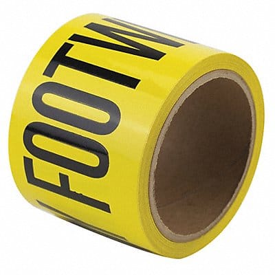 Floor Tape Black/Yellow 3 inx54 ft Roll