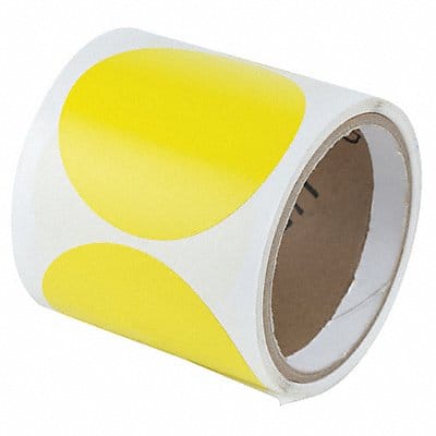 Floor Tape Yellow 3 inx3 in Circle