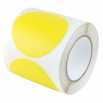 Floor Tape Yellow 4 inx3 in Circle