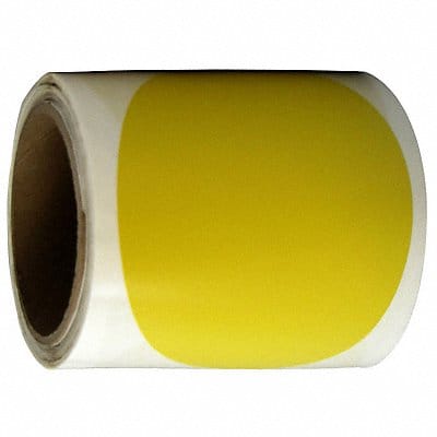 Floor Tape Yellow 5 inx3 in Circle