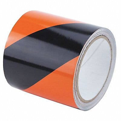 Floor Tape Black/Orange 4 inx30 ft Roll