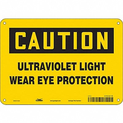 Safety Sign 7 inx10 in Polyethylene