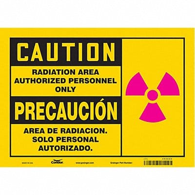 Safety Sign 10 in x 14 in Vinyl
