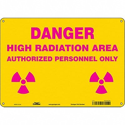 Safety Sign 10 inx14 in Aluminum