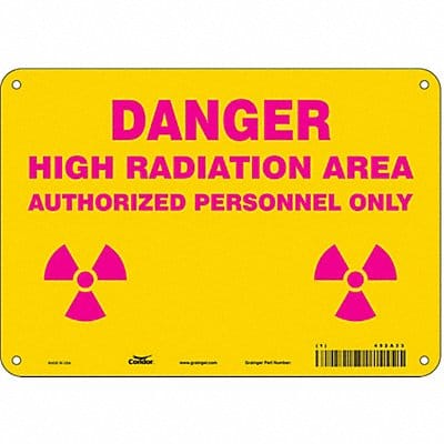 Safety Sign 7 in x 10 in Polyethylene