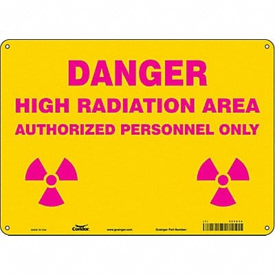 Safety Sign 10 in x 14 in Polyethylene