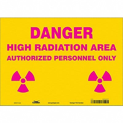 Safety Sign 10 inx14 in Vinyl