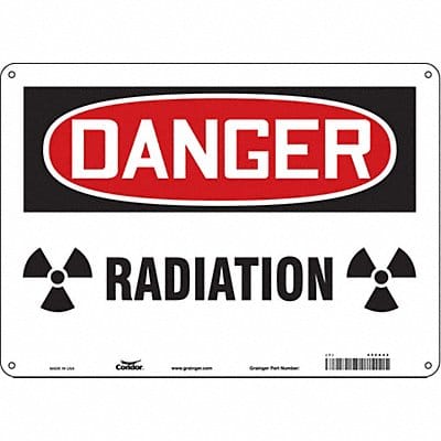 Safety Sign 10 inx14 in Polyethylene