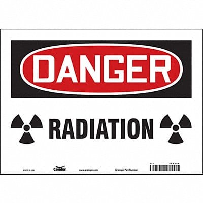 Safety Sign 10 in x 14 in Vinyl