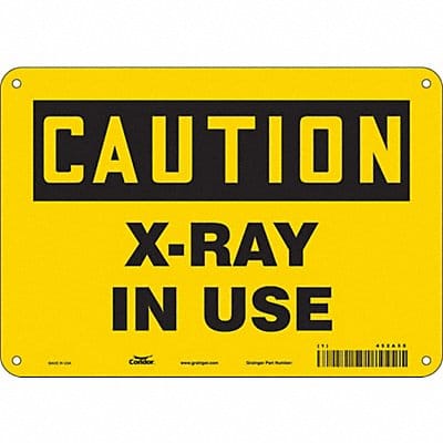 Safety Sign 7 inx10 in Polyethylene