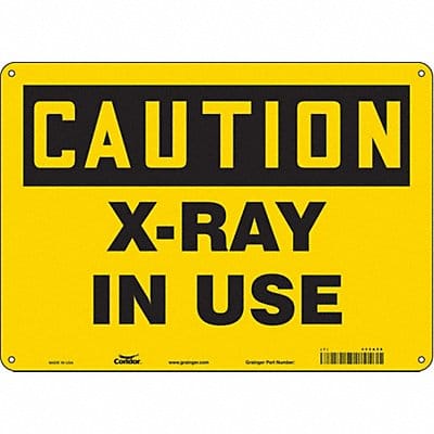 Safety Sign 10 inx14 in Polyethylene