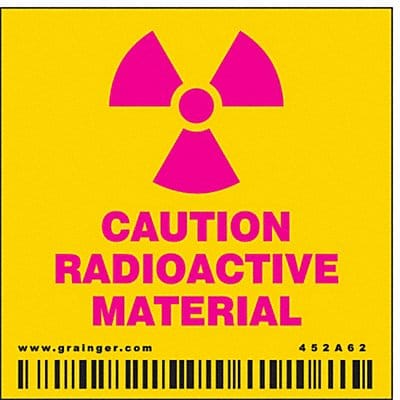 Safety Sign 2 1/4 in x 2 1/4 in Vinyl