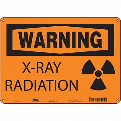 Safety Sign 10 in x 14 in Polyethylene
