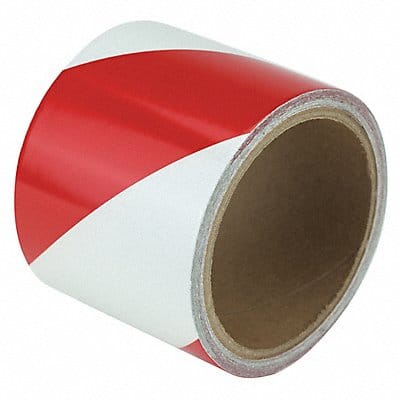 Floor Tape Red/White 3 inx15 ft Roll