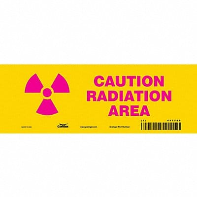 Safety Sign 3 1/2 in x 10 in Vinyl