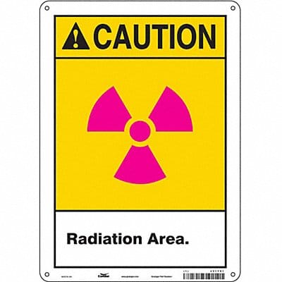 Safety Sign 14 in x 10 in Aluminum
