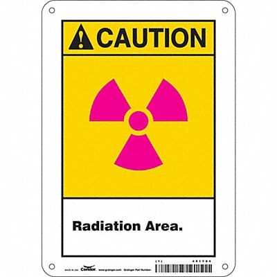 Safety Sign 10 in x 7 in Polyethylene