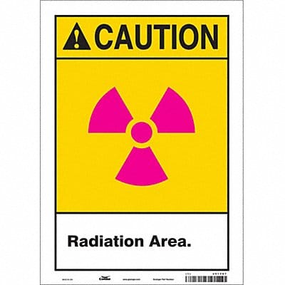 Safety Sign 14 in x 10 in Vinyl