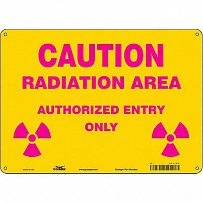 Safety Sign 10 inx14 in Aluminum