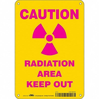 Safety Sign 10 in x 7 in Aluminum