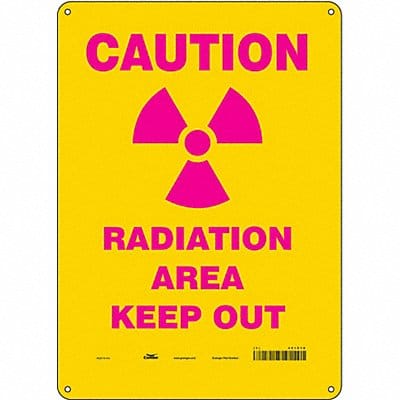 Safety Sign 14 in x 10 in Aluminum