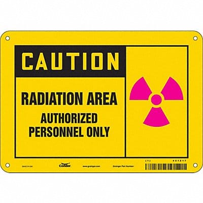 Safety Sign 7 inx10 in Polyethylene