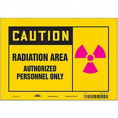 Safety Sign 7 inx10 in Vinyl