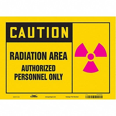 Safety Sign 10 inx14 in Vinyl