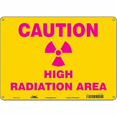 Safety Sign 10 in x 14 in Aluminum