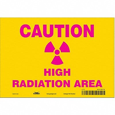 Safety Sign 7 inx10 in Vinyl