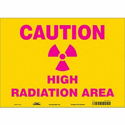 Safety Sign 10 in x 14 in Vinyl