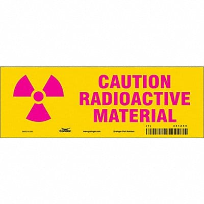Safety Sign 3.5x10in Magnetic Vinyl