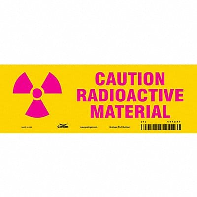 Safety Sign 3 1/2 in x 10 in Vinyl