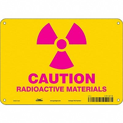 Safety Sign 7 inx10 in Polyethylene