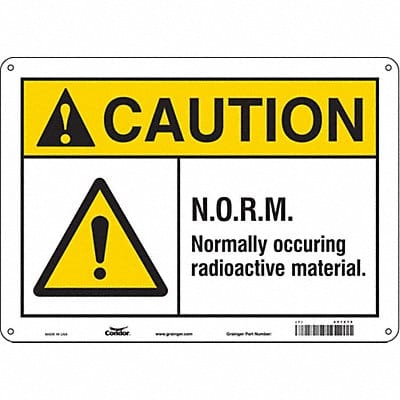 Safety Sign 10 inx14 in Aluminum