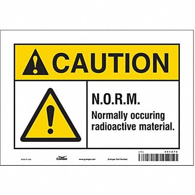 Safety Sign 7 inx10 in Vinyl