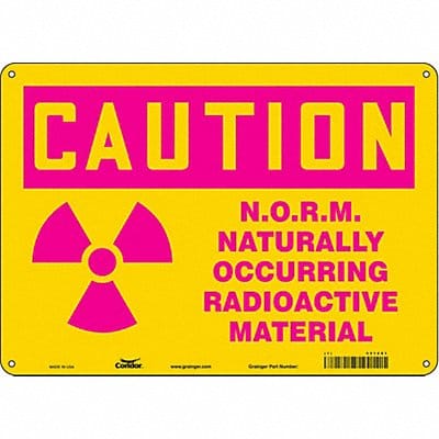 Safety Sign 10 in x 14 in Aluminum