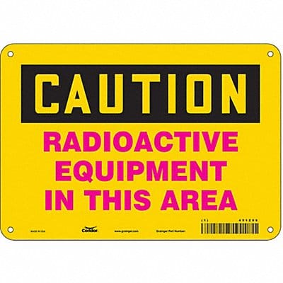 Safety Sign 7 in x 10 in Aluminum