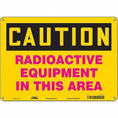 Safety Sign 10 in x 14 in Aluminum