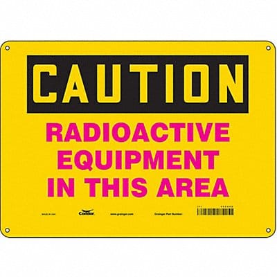 Safety Sign 10 in x 14 in Polyethylene