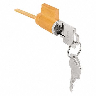 Door Lock Cylinder Brass 7-7/16 H