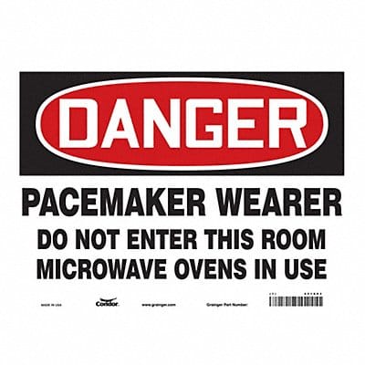 Safety Sign 10 in x 14 in Vinyl