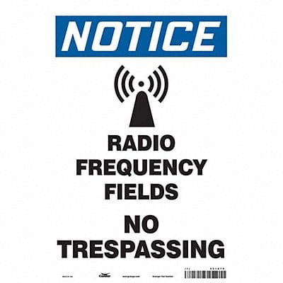 Safety Sign 14 in x 10 in Vinyl