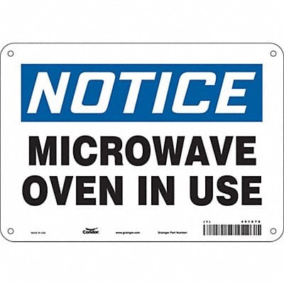 Safety Sign 7 inx10 in Polyethylene